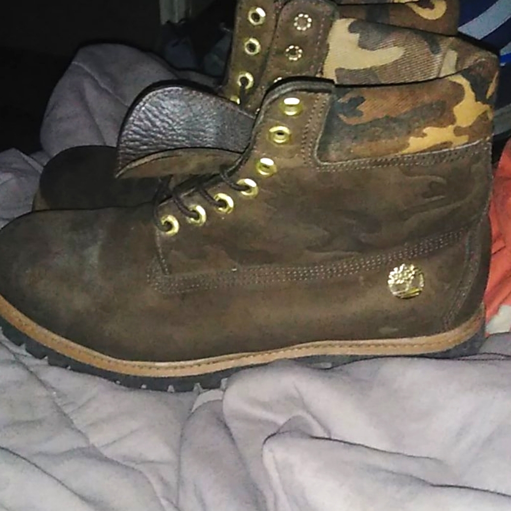 Custom men's Camo timberlands